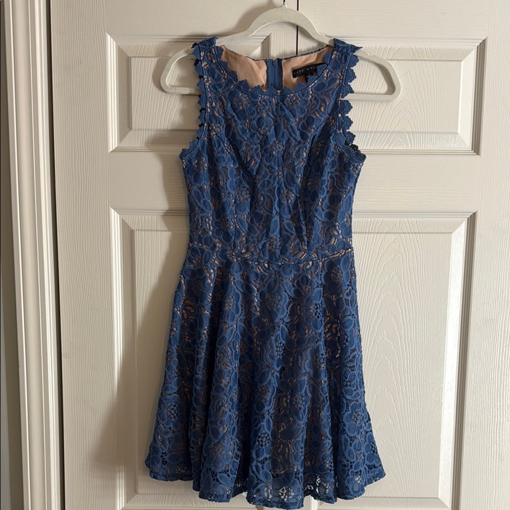 City Studio Royal Blue Lace Dress